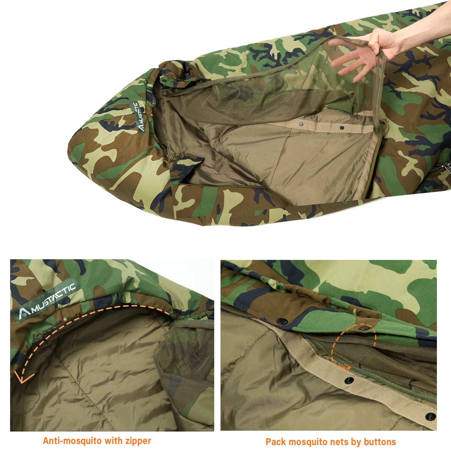 MT Military Modular Infantry Tactical Mummy Sleeping Bags, Army Force Defence 4 & Tropen Sleeping System 2.0 Camouflage/Multicam