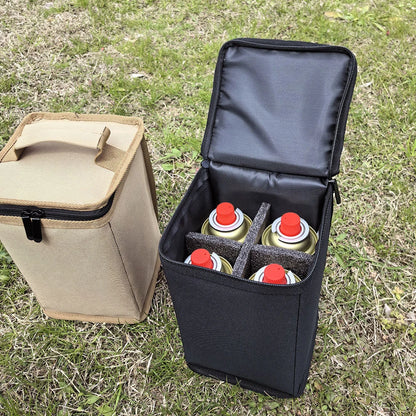 Camping Gas Tanks Storage Bag Portable Fuel Cylinder Protective Case Camp Light Carrying Bag Anti-Collision for Outdoor Cooking