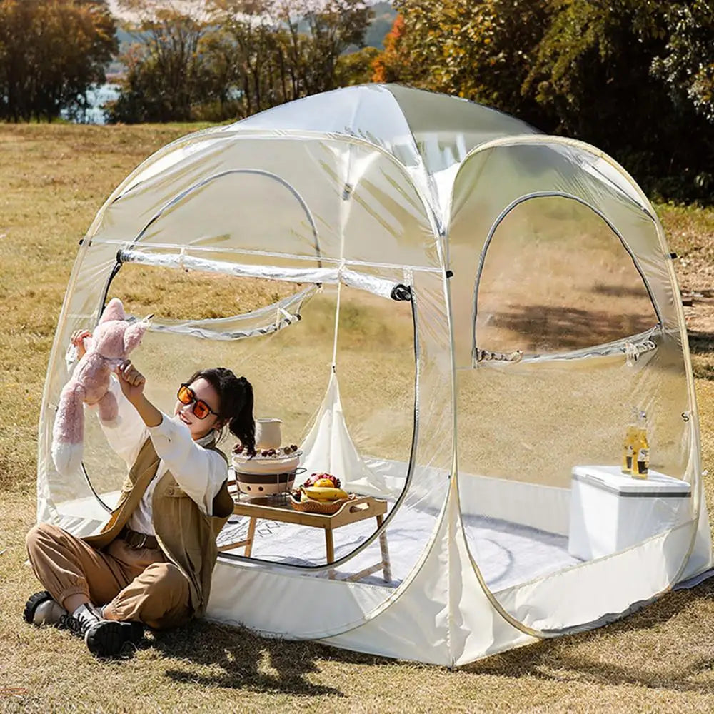 Transparent Tent Star Tent Outdoor Bubble House Camp Winter Warm Sun Room Restaurant Outdoor Camping Weatherproof Tent Supplies