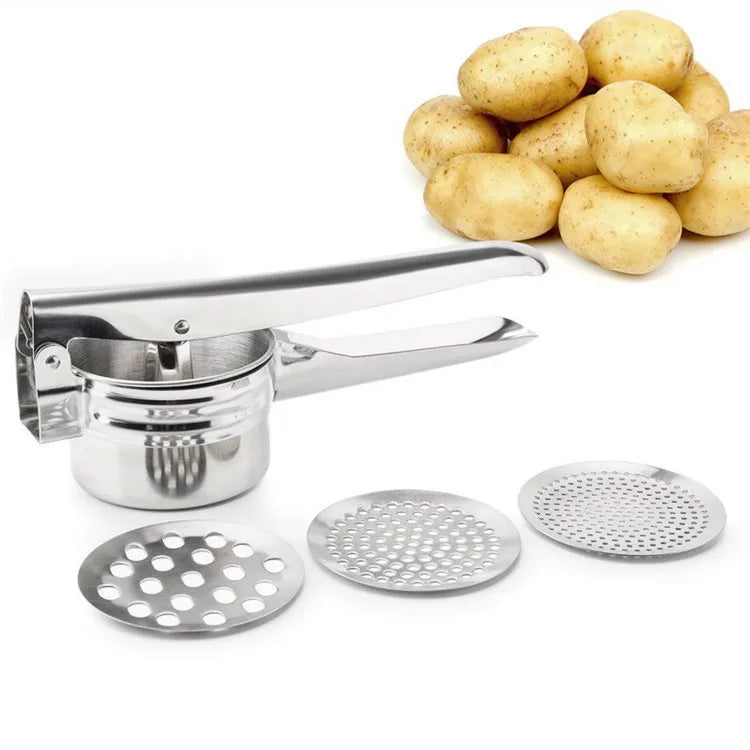 Stainless Steel Potato Ricer Masher Fruit Vegetable Press Juicer Crusher Squeezer Household for Kitchen Gadgets Cooking Tools