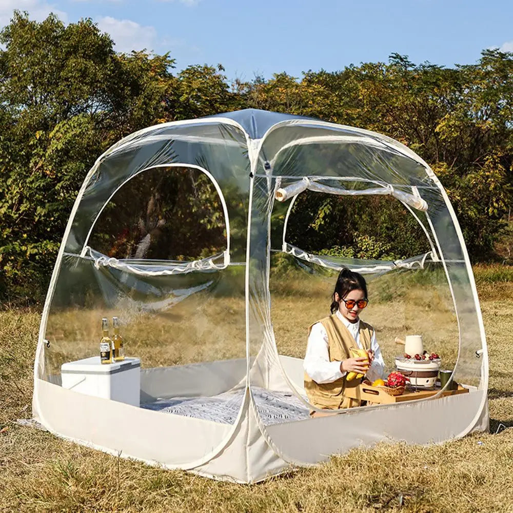 Transparent Tent Star Tent Outdoor Bubble House Camp Winter Warm Sun Room Restaurant Outdoor Camping Weatherproof Tent Supplies