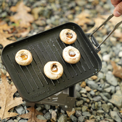 FireMaple Mini Grill Plate Set Thickened Heat-resistant Non Stick Rectangle Barbecue Versatile Outdoor Camping Grilling Pan