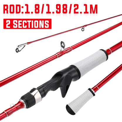 2 Sections 1.8m lure Fishing Rod