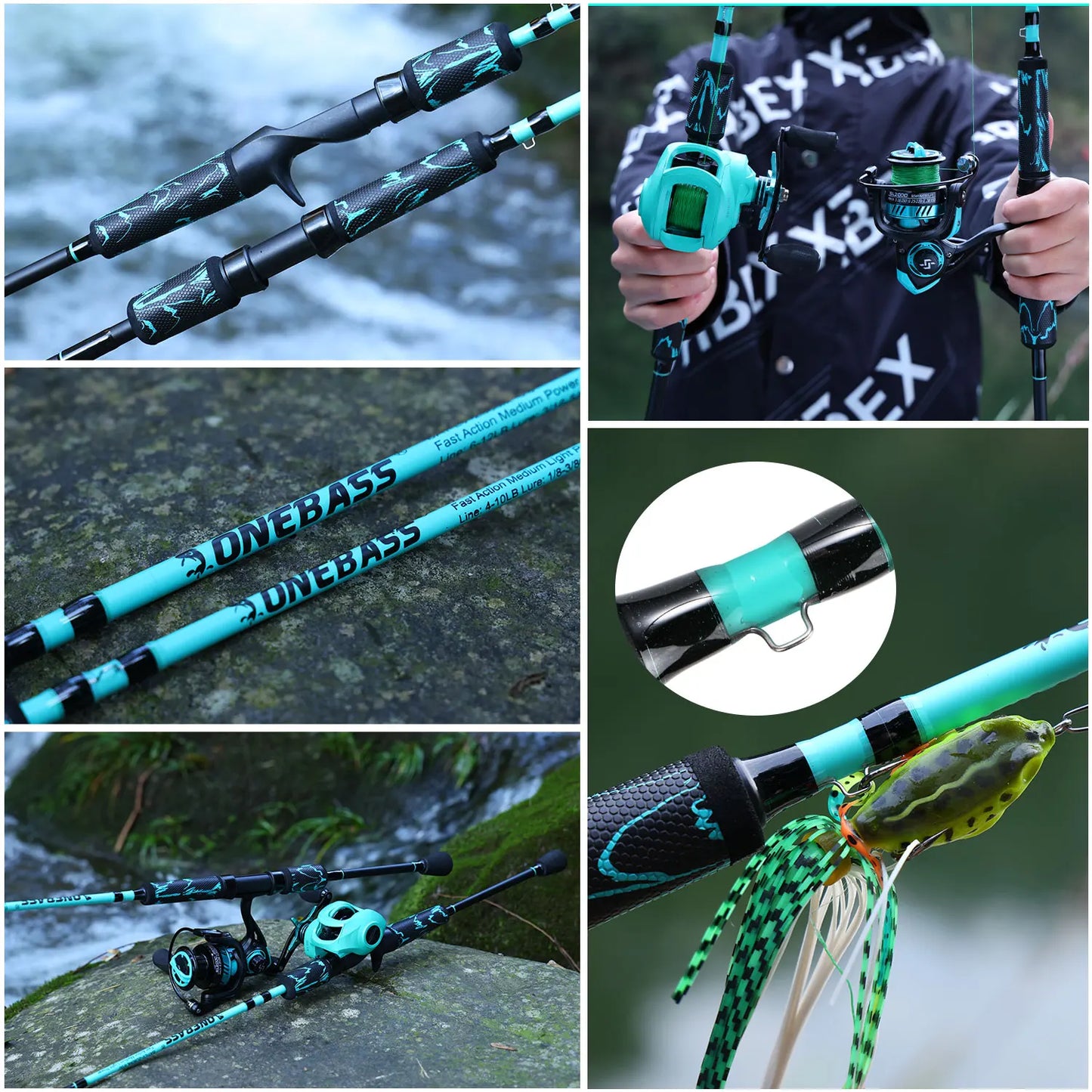 1.8m 1.98m Carbon Spinning Casting Fishing Rods