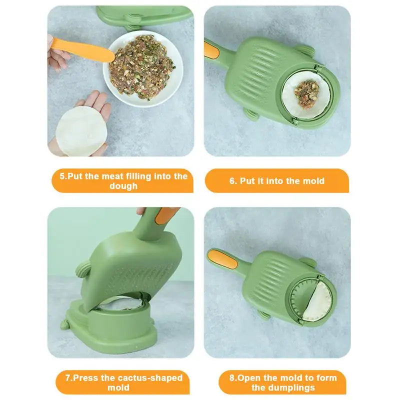 DIY Dumpling Wrapper Artifact Plastic Manual Wrapper Making Mold Dough Pressing Tool Baking Pastry Dumpling Maker Gadget