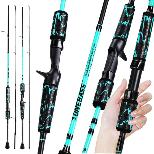 1.8m 1.98m Carbon Spinning Casting Fishing Rods