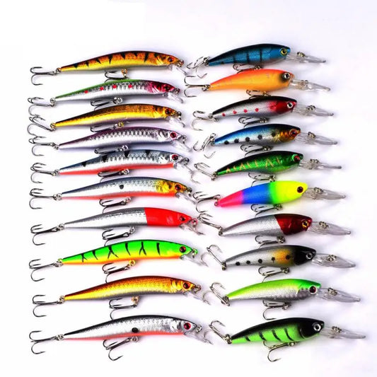 20Pcs Fishing Lure Tackle Kit