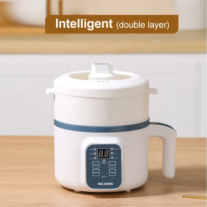 1.7L Electric Rice Cooker 1-2 People Household Non-stick Pan Single/Double Layer Hot Pot Cooking pot Electric Rice Cooker US110V