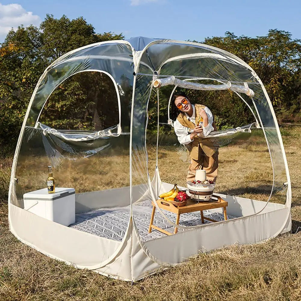 Transparent Tent Star Tent Outdoor Bubble House Camp Winter Warm Sun Room Restaurant Outdoor Camping Weatherproof Tent Supplies