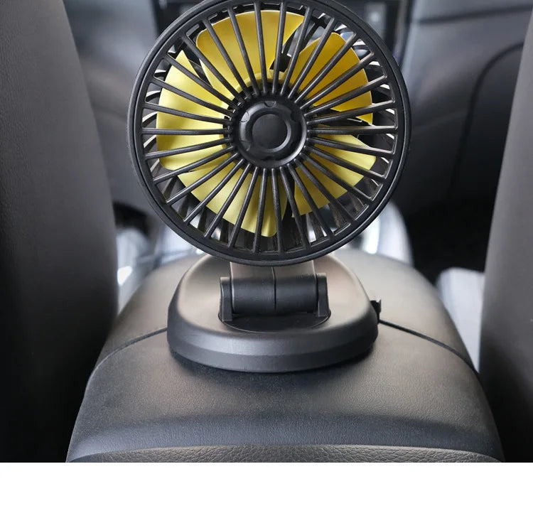 USB Interface Dual Fans Mini Small Cooler Big Strong Wind DC 5V 12V 24V For Car Desk Truck Ventilateur Technology Cool Gadgets