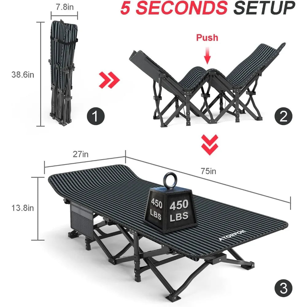 Ultralight Lightweight Folding Bed