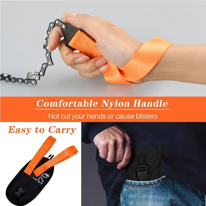 4 Styles Portable Survival Chain Saw Chainsaws Emergency Camping Hiking Tool Pocket Hand Tool Pouch Outdoor Pocket EMT IFAK EDC