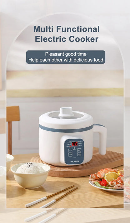 1.7L Electric Rice Cooker 1-2 People Household Non-stick Pan Single/Double Layer Hot Pot Cooking pot Electric Rice Cooker US110V