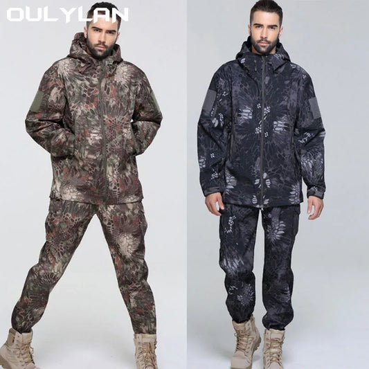 Oulylan Fleece Waterproof  Jacket Set