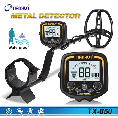 TX-850 Metal Detector Underground Professional Depth 2.5m Scanner Search Finder Gold Detector Treasure Hunter Pinpointer 11inch