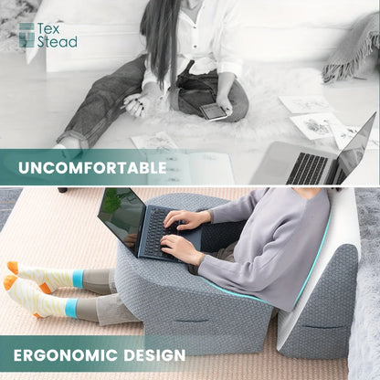 1 Pc Soft Reading Pillow, Arm Rest Lap Desk Pillow for Gaming,Working, Sitting in Floor Sofa,with Removable and Washable Cover