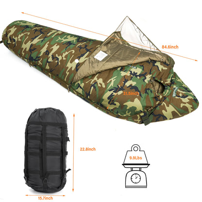 MT Military Modular Infantry Tactical Mummy Sleeping Bags, Army Force Defence 4 & Tropen Sleeping System 2.0 Camouflage/Multicam