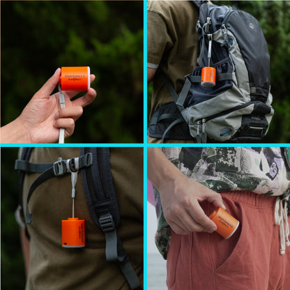 GIGA Pump 2 Portable Air Pump Outdoor Camping Inflatable Mini Air Pump for Hiking / Float / Air Bed USB Rechargeable Vacuum Pump